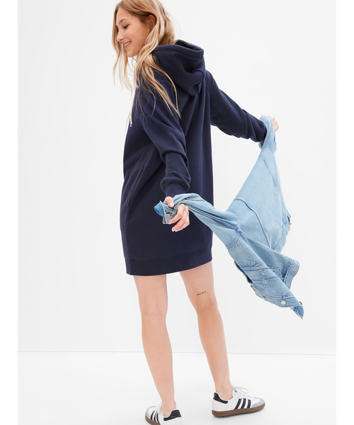 GAP(ギャップ)の「ヴィンテージ ソフトGAPアーチロゴ入りパーカーワンピース(ワンピース・レディース・ネイビー/ブラウン/その他/オフホワイト/ブラック・S/M/L/XL/XS/XXS)」の10枚目の写真