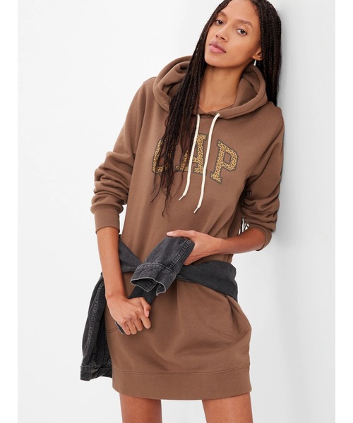 GAP(ギャップ)の「ヴィンテージ ソフトGAPアーチロゴ入りパーカーワンピース(ワンピース・レディース・ネイビー/ブラウン/その他/オフホワイト/ブラック・S/M/L/XL/XS/XXS)」の20枚目の写真