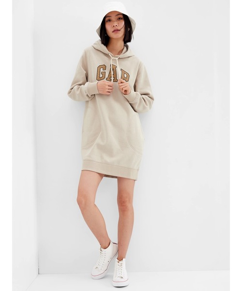 GAP(ギャップ)の「ヴィンテージ ソフトGAPアーチロゴ入りパーカーワンピース(ワンピース・レディース・ネイビー/ブラウン/その他/オフホワイト/ブラック・S/M/L/XL/XS/XXS)」の21枚目の写真