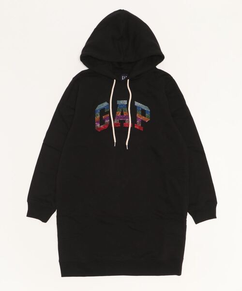 GAP(ギャップ)の「ヴィンテージ ソフトGAPアーチロゴ入りパーカーワンピース(ワンピース・レディース・ネイビー/ブラウン/その他/オフホワイト/ブラック・S/M/L/XL/XS/XXS)」の18枚目の写真