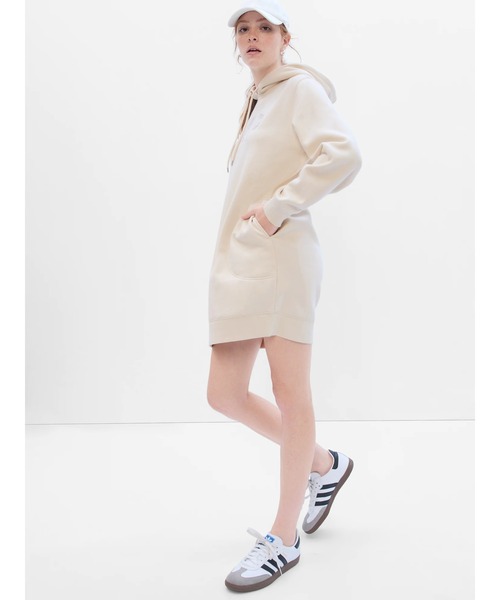 GAP(ギャップ)の「ヴィンテージ ソフトGAPアーチロゴ入りパーカーワンピース(ワンピース・レディース・ネイビー/ブラウン/その他/オフホワイト/ブラック・S/M/L/XL/XS/XXS)」の14枚目の写真