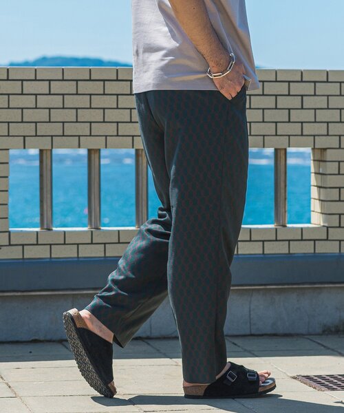 EDIFICE LA BOUCLE（エディフィスラブークル）の「【LA BOUCLE / ラブークル】1タックイージーパンツ(ウォールパターン)（その他パンツ・メンズ・ナチュラル/ダークブラウン/バーガンディー/ネイビー/ダークグリーン・1/2/3）」の21枚目の写真