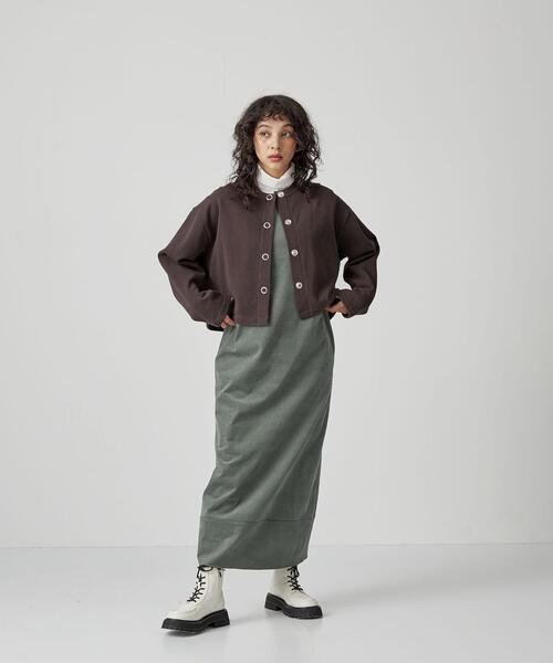 CITEN(シテン)の「<CITEN>裏起毛裏毛 ドット カーディガン(カーディガン/ボレロ・レディース・パープル/ダークグレー・FREE)」の17枚目の写真