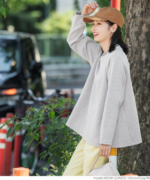 coca（coca）（コカ）の「マシュマロAライン長袖プルオーバー（Tシャツ/カットソー・レディース・ブラック/グレー・M/L）」の11枚目の写真