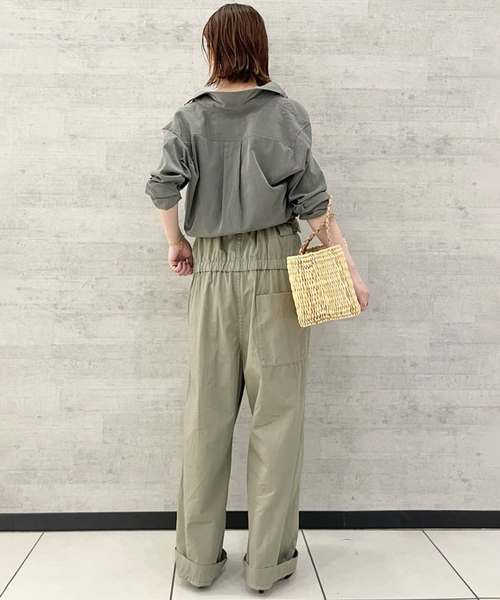 Spick & Span（スピックアンドスパン）の「one wash ボタンダウンシャツ（シャツ/ブラウス・レディース・ホワイト/カーキ/イエロー・FREE）」の10枚目の写真