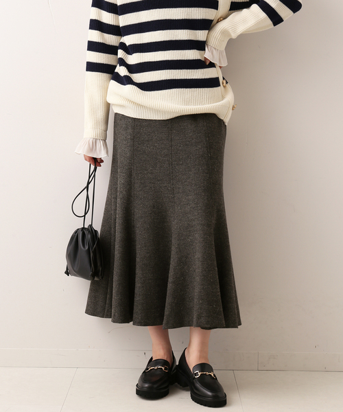 SLOBE IENA(スローブイエナ)の「ツイードフレアスカート(スカート・レディース・グレー/ブラウン・36/38)」の15枚目の写真