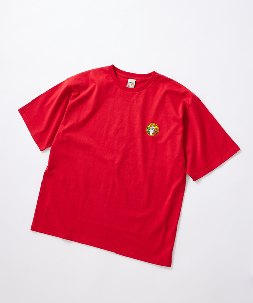 JOURNAL STANDARD(ジャーナルスタンダード)の「【MALL/モール】I believe ワッペン TEE(Tシャツ/カットソー・メンズ・レッド/ブラック系その他/コバルトブルー・MEDIUM/LARGE/X-LARGE)」の1枚目の写真