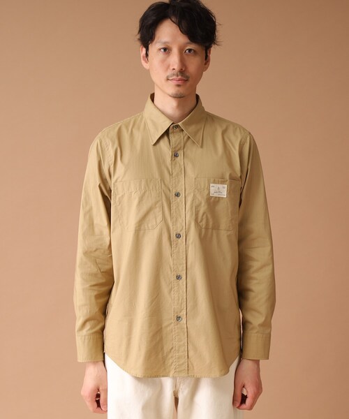 40ｃｔ＆525（フォーティーカラッツアンドゴーニーゴ）の「◆【Sサイズ～】カラーワークシャツ（シャツ/ブラウス・メンズ・ブラック/ワインレッド/ベージュ・02/03/01/04）」の4枚目の写真