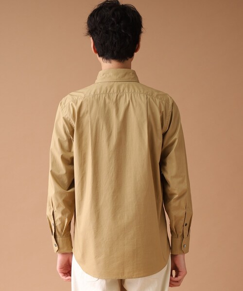 40ｃｔ＆525（フォーティーカラッツアンドゴーニーゴ）の「◆【Sサイズ～】カラーワークシャツ（シャツ/ブラウス・メンズ・ブラック/ワインレッド/ベージュ・02/03/01/04）」の6枚目の写真