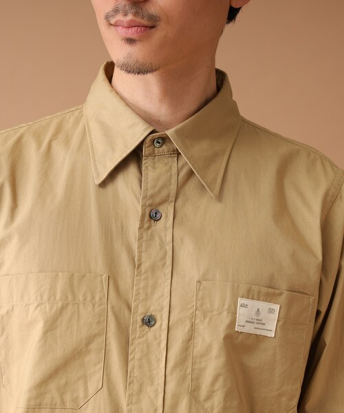 40ｃｔ＆525（フォーティーカラッツアンドゴーニーゴ）の「◆【Sサイズ～】カラーワークシャツ（シャツ/ブラウス・メンズ・ブラック/ワインレッド/ベージュ・02/03/01/04）」の7枚目の写真