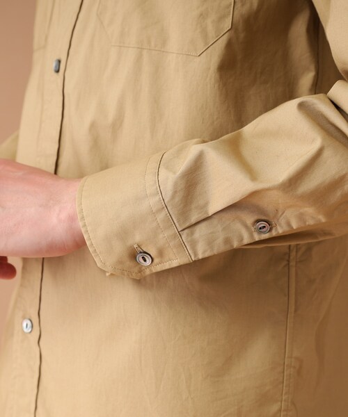 40ｃｔ＆525（フォーティーカラッツアンドゴーニーゴ）の「◆【Sサイズ～】カラーワークシャツ（シャツ/ブラウス・メンズ・ブラック/ワインレッド/ベージュ・02/03/01/04）」の10枚目の写真