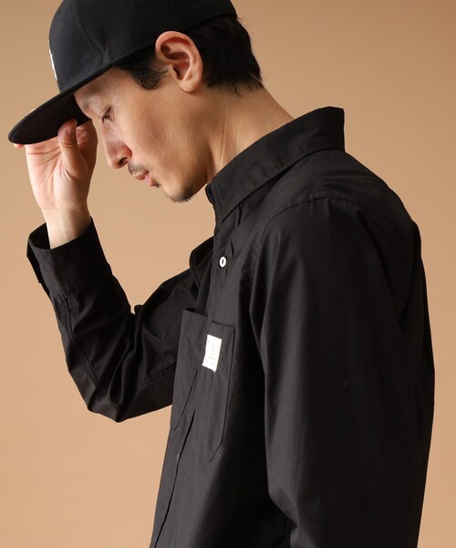 40ｃｔ＆525（フォーティーカラッツアンドゴーニーゴ）の「◆【Sサイズ～】カラーワークシャツ（シャツ/ブラウス・メンズ・ブラック/ワインレッド/ベージュ・02/03/01/04）」の14枚目の写真