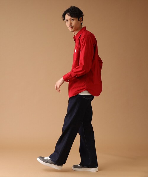 40ｃｔ＆525（フォーティーカラッツアンドゴーニーゴ）の「◆【Sサイズ～】カラーワークシャツ（シャツ/ブラウス・メンズ・ブラック/ワインレッド/ベージュ・02/03/01/04）」の20枚目の写真