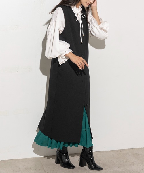EUCLAID(エウクレイド)の「ギャザーネックボリューム袖ブラウス(シャツ/ブラウス・レディース・オフホワイト/カーキ・38)」の9枚目の写真