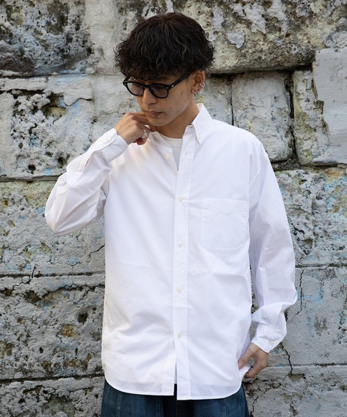 【セール】【PUBLUX/パブリュクス】リラックスワイドブロードBDシャツ（シャツ/ブラウス）｜PUBLUX（パブリュクス）