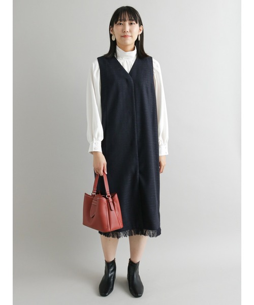 Te chichi CLASSIC(テチチクラシック)の「バックサテンジョーゼットボリュームブラウス(シャツ/ブラウス・レディース・ブラウン/オフホワイト/ブルー・フリ-)」の8枚目の写真