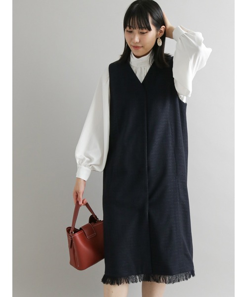 Te chichi CLASSIC(テチチクラシック)の「バックサテンジョーゼットボリュームブラウス(シャツ/ブラウス・レディース・ブラウン/オフホワイト/ブルー・フリ-)」の18枚目の写真