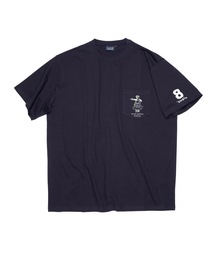 【muta】ムータ Tシャツ コットン ロゴ 半袖 ネイビー muta｜ムータのTシャツ/カットソー（ブルー・ネイビー/青色系