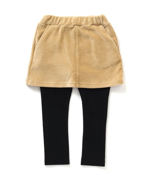 apres les cours(アプレレクール)の「カットコールスカッツ(スカート・キッズ・ピンク/チャコール/ベージュ・110/90/130/100/80/120)」の3枚目の写真