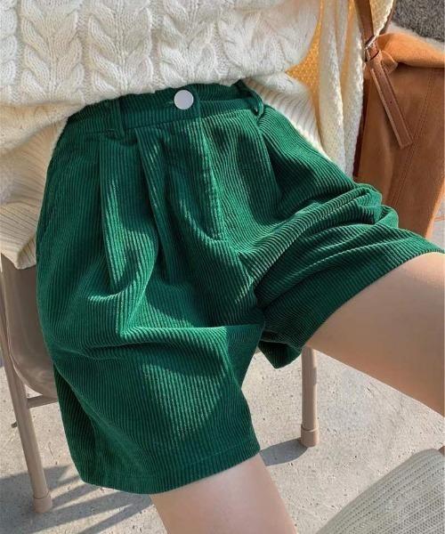 Vipoa（ヴィポア）の「コーデュロイルーズショートパンツ（その他パンツ・レディース・ブラウン/グリーン/アイボリー/ブラック・MEDIUM/LARGE）」の21枚目の写真