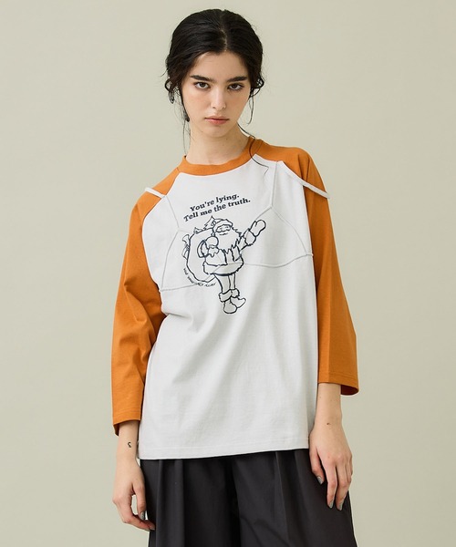 kotohayokozawa(コトハヨコザワ)の「【kotohayokozawa(コトハヨコザワ)】ラグランブラT(Tシャツ/カットソー・レディース・パープル/オレンジ・FREE)」の22枚目の写真