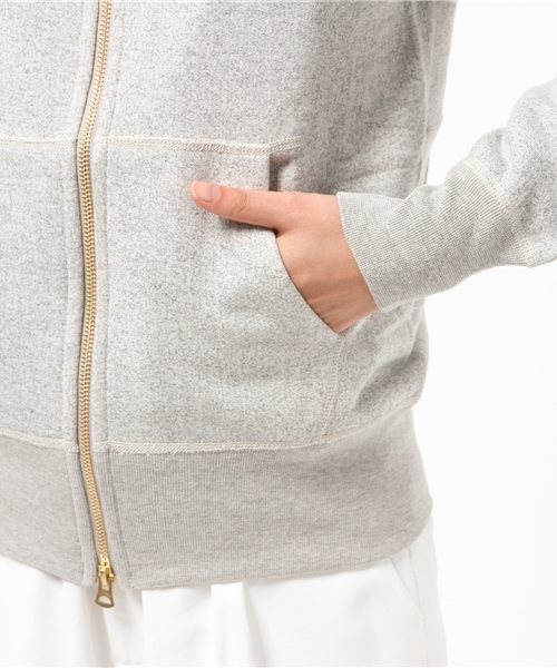 ORCIVAL（オーシバル）の「ORCIVAL（オーシバル）:ジップ パーカー（パーカー・レディース・ホワイト/ライトグレー・ONE SIZE）」の14枚目の写真