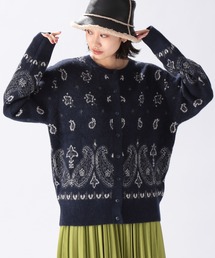 niko and...（ニコアンド）の「【ELEPHANT BRAND(エレファント　ブランド)】別注バンダナ柄カーディガン（カーディガン/ボレロ）」