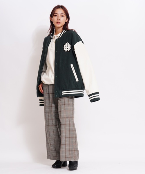 GIORDANO（ジョルダーノ）の「[ GIORDANO ] パデッドメルトン切り替えスタジャン (ユニセックス)（スタジャン・レディース・グレー/グリーン・MEDIUM/LARGE）」の17枚目の写真