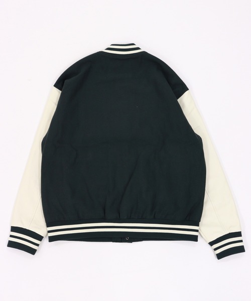 GIORDANO（ジョルダーノ）の「[ GIORDANO ] パデッドメルトン切り替えスタジャン (ユニセックス)（スタジャン・レディース・グレー/グリーン・MEDIUM/LARGE）」の18枚目の写真