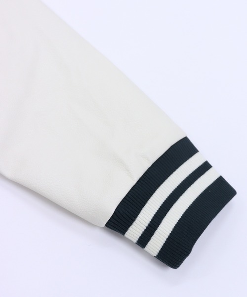 GIORDANO（ジョルダーノ）の「[ GIORDANO ] パデッドメルトン切り替えスタジャン (ユニセックス)（スタジャン・レディース・グレー/グリーン・MEDIUM/LARGE）」の4枚目の写真