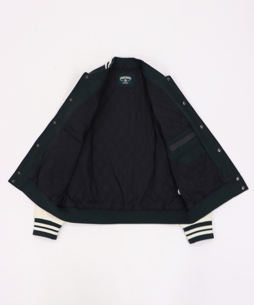 GIORDANO（ジョルダーノ）の「[ GIORDANO ] パデッドメルトン切り替えスタジャン (ユニセックス)（スタジャン・レディース・グレー/グリーン・MEDIUM/LARGE）」の10枚目の写真