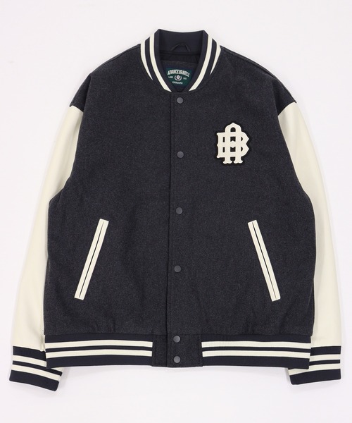 GIORDANO（ジョルダーノ）の「[ GIORDANO ] パデッドメルトン切り替えスタジャン (ユニセックス)（スタジャン・レディース・グレー/グリーン・MEDIUM/LARGE）」の9枚目の写真