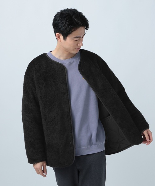 BAYFLOW（ベイフロー）の「リバーシブルミリタリーコート（ミリタリージャケット・メンズ・ブラック/グリーン・MEDIUM/LARGE）」の8枚目の写真