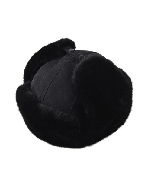 AKTE（アクテ）の「フライトキャップ（キャップ・レディース・ライトベージュ/ブラック・FREE）」の2枚目の写真