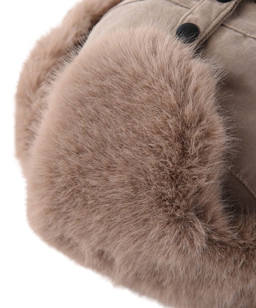 AKTE（アクテ）の「フライトキャップ（キャップ・レディース・ライトベージュ/ブラック・FREE）」の8枚目の写真