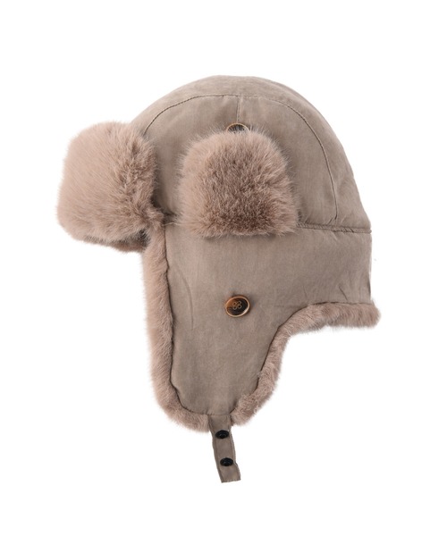 AKTE（アクテ）の「フライトキャップ（キャップ・レディース・ライトベージュ/ブラック・FREE）」の10枚目の写真