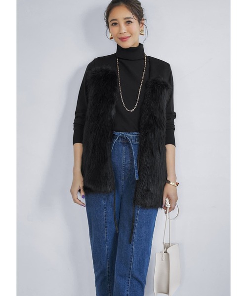 STYLE DELI(スタイルデリ)の「リラックスデニムパンツ(デニムパンツ・レディース・ダークブルー・X-SMALL/SMALL/MEDIUM)」の5枚目の写真