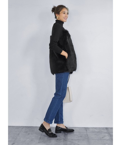 STYLE DELI(スタイルデリ)の「リラックスデニムパンツ(デニムパンツ・レディース・ダークブルー・X-SMALL/SMALL/MEDIUM)」の6枚目の写真