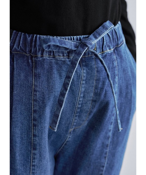 STYLE DELI(スタイルデリ)の「リラックスデニムパンツ(デニムパンツ・レディース・ダークブルー・X-SMALL/SMALL/MEDIUM)」の7枚目の写真