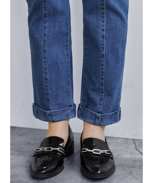 STYLE DELI(スタイルデリ)の「リラックスデニムパンツ(デニムパンツ・レディース・ダークブルー・X-SMALL/SMALL/MEDIUM)」の9枚目の写真