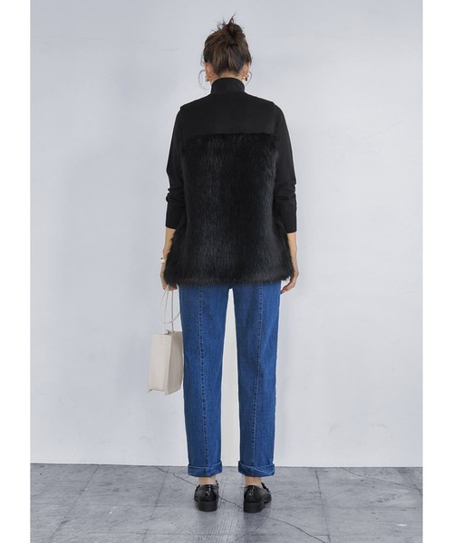 STYLE DELI(スタイルデリ)の「リラックスデニムパンツ(デニムパンツ・レディース・ダークブルー・X-SMALL/SMALL/MEDIUM)」の13枚目の写真