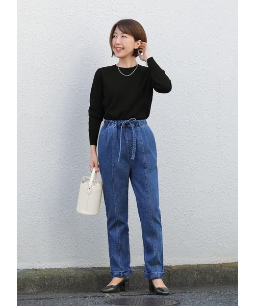 STYLE DELI(スタイルデリ)の「リラックスデニムパンツ(デニムパンツ・レディース・ダークブルー・X-SMALL/SMALL/MEDIUM)」の15枚目の写真