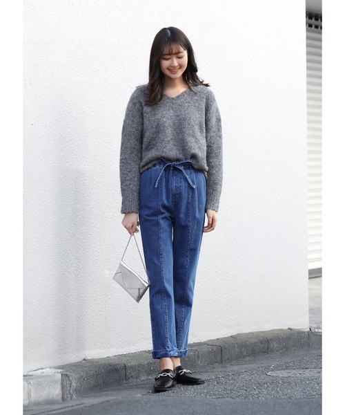 STYLE DELI(スタイルデリ)の「リラックスデニムパンツ(デニムパンツ・レディース・ダークブルー・X-SMALL/SMALL/MEDIUM)」の18枚目の写真
