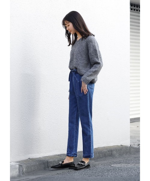 STYLE DELI(スタイルデリ)の「リラックスデニムパンツ(デニムパンツ・レディース・ダークブルー・X-SMALL/SMALL/MEDIUM)」の19枚目の写真
