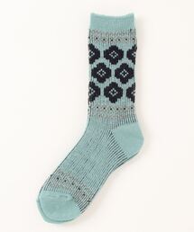 花アーガイル柄ソックス