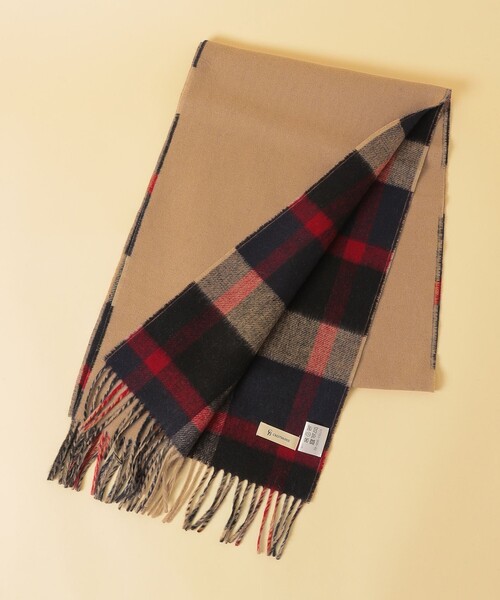 CB CRESTBRIDGE（シービークレストブリッジ）の「リバーシブルクレストブリッジチェックマフラー（マフラー・メンズ・ネイビー/ベージュ系その他/ライトグレー/ブラック・FREE）」の18枚目の写真