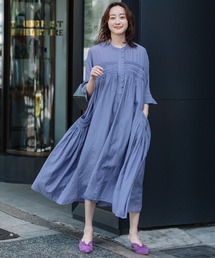 Munich | コットンビスコースボイルタックワンピース(ワンピース)