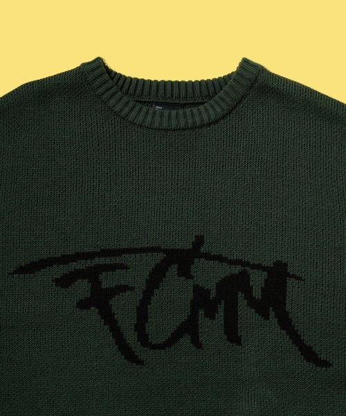 FCMM(エフシーエムエム)の「【日本限定アイテム】SKETCH LOGO KNIT SWEATER/スケッチロゴニットセーター(ニット/セーター・メンズ・ネイビー/ブラック/ダークグリーン/アイボリー・MEDIUM/LARGE)」の18枚目の写真