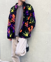 HUF（ハフ）の「【HUF】ハフ LOWELL JACQUARD SHERPA ZIP ジップアップ フリースジャケット FL00191（ブルゾン）」
