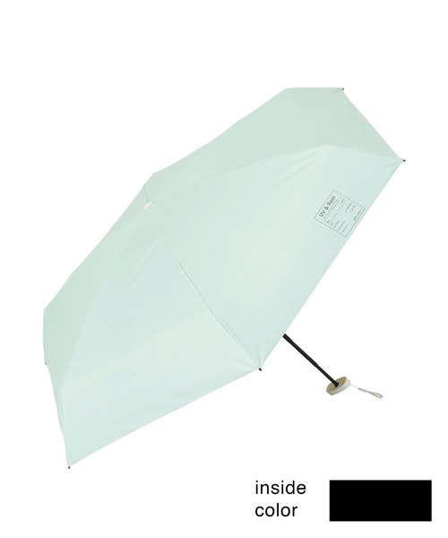 nifty colors(ニフティーカラーズ)の「【日傘 晴雨兼用】sun shade6 steps minimum mini 遮光 遮熱 日傘(折りたたみ傘・レディース・ミント/ホワイト/シルバー/ブラック・FREE)」の5枚目の写真